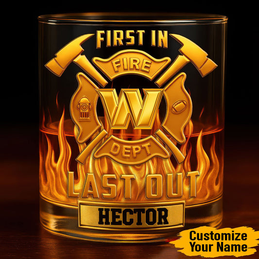 Premium NFL WAS First In Last Out Whiskey Glass V1 NMD NHM