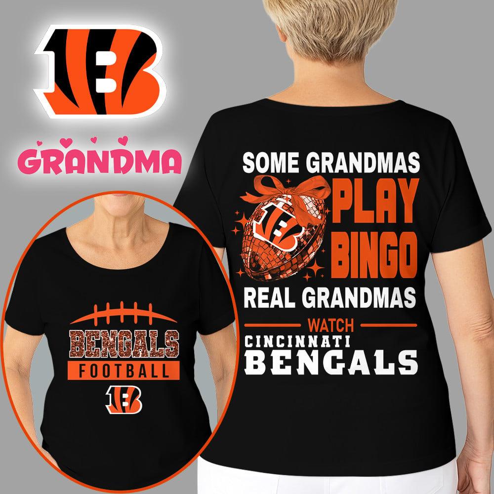 Premium NFL X CIN Football Grandmas Fan 3D SHIRT  NDT NHM