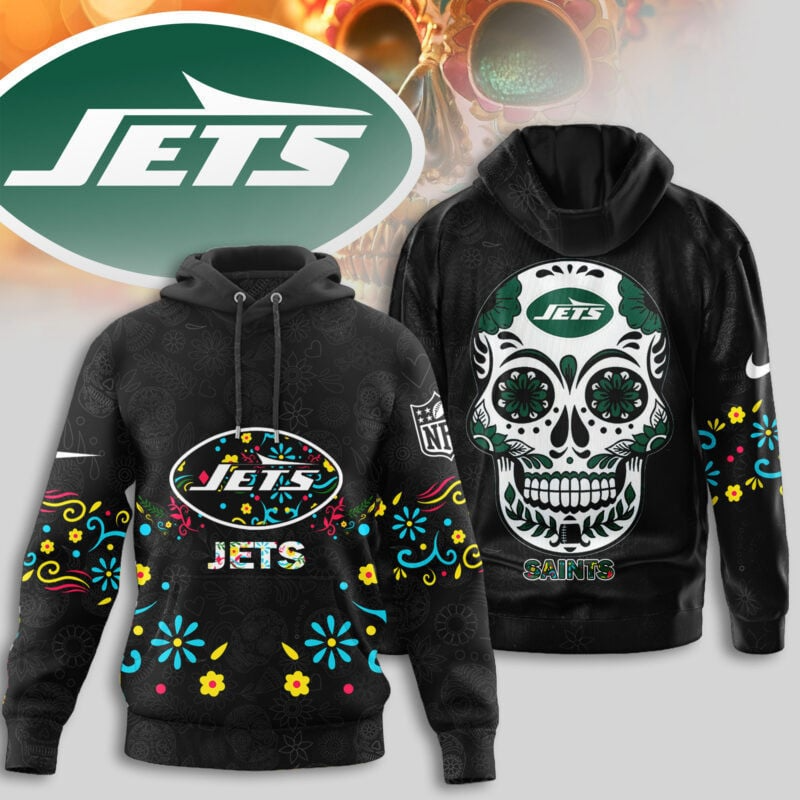 Premium NFL X JET Dia de los Muertos Limited Editions Hoodie NDT NHM