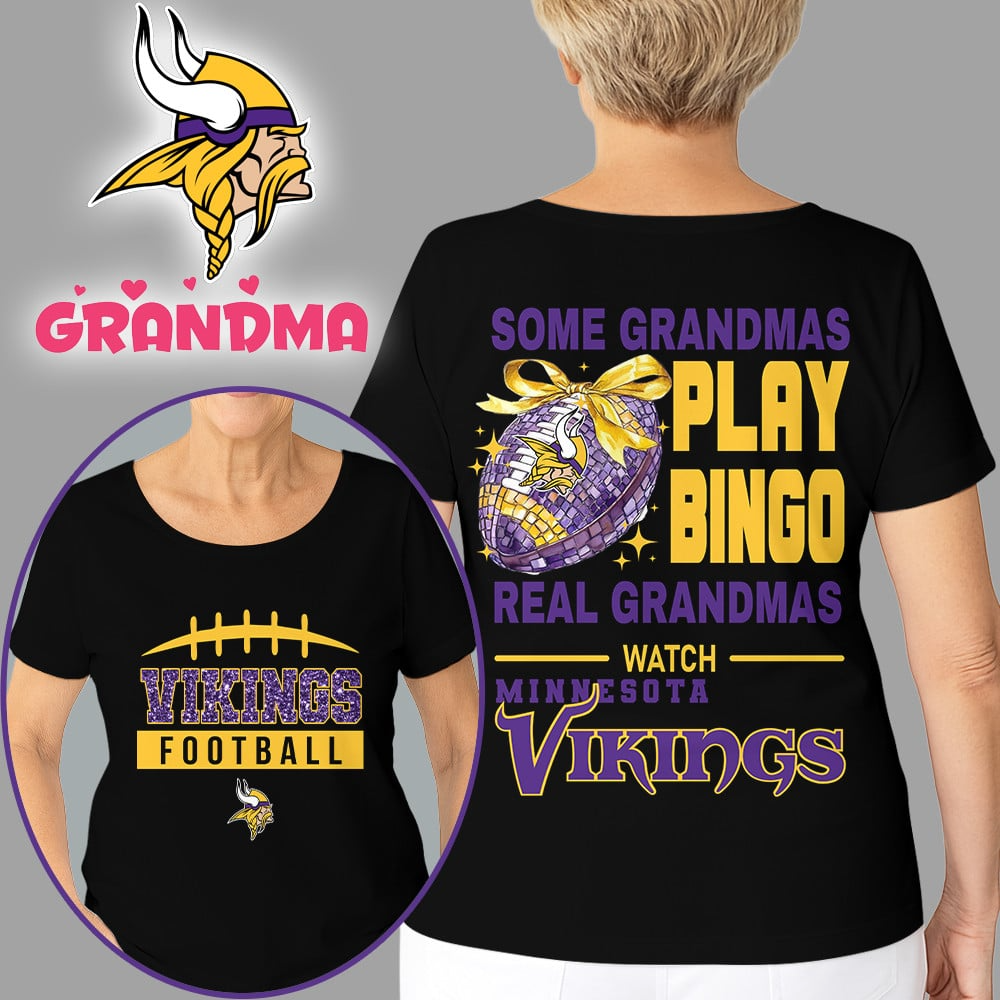 Premium NFL X MIN Football Grandmas Fan 3D SHIRT  NDT NHM