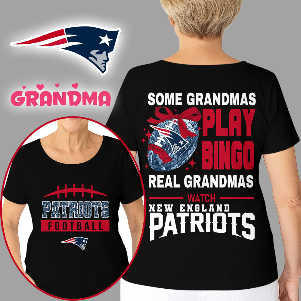 Premium NFL X NE Football Grandmas Fan 3D SHIRT  NDT NHM