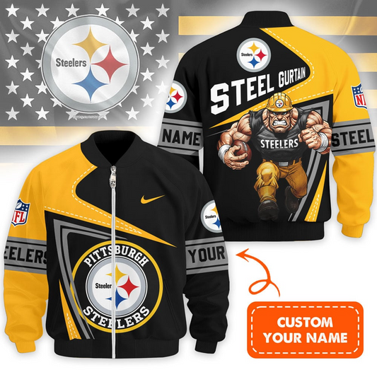 Premium NFL X PIT Game Day 3D Bomber Jacket NDT TDT