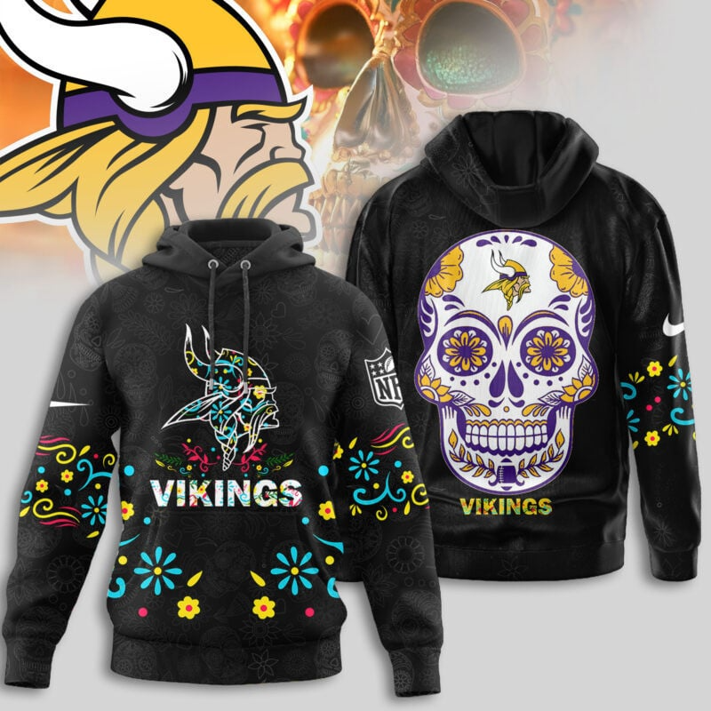 Premium NFL X VIKI Dia de los Muertos Limited Editions Hoodie NDT NHM
