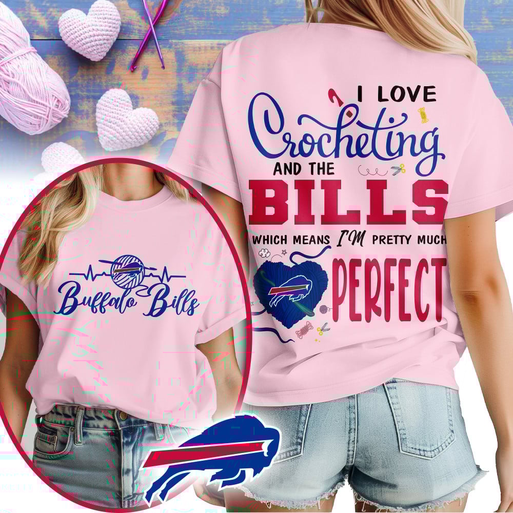 Premium NFL x BUF Crochet Fan 3D Shirt NDT NHM 2810