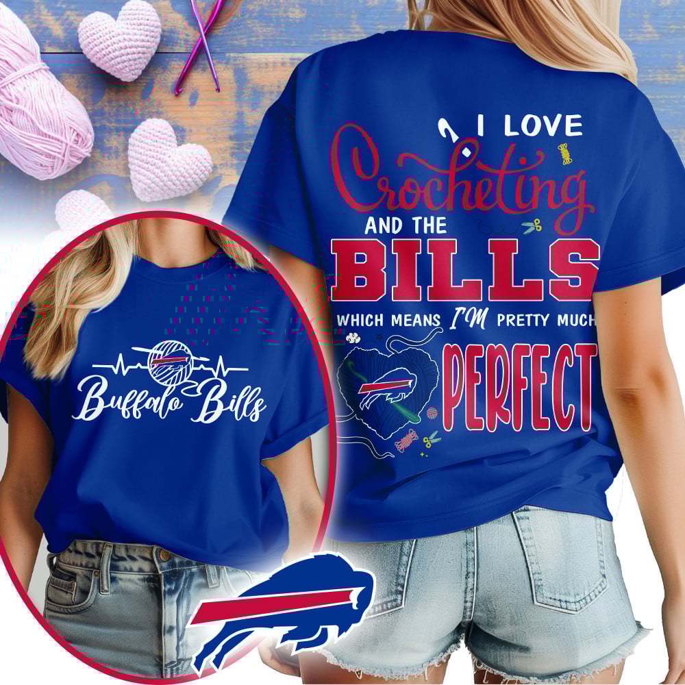 Premium NFL x BUF Crochet Fan 3D Shirt NDT NHM 2810