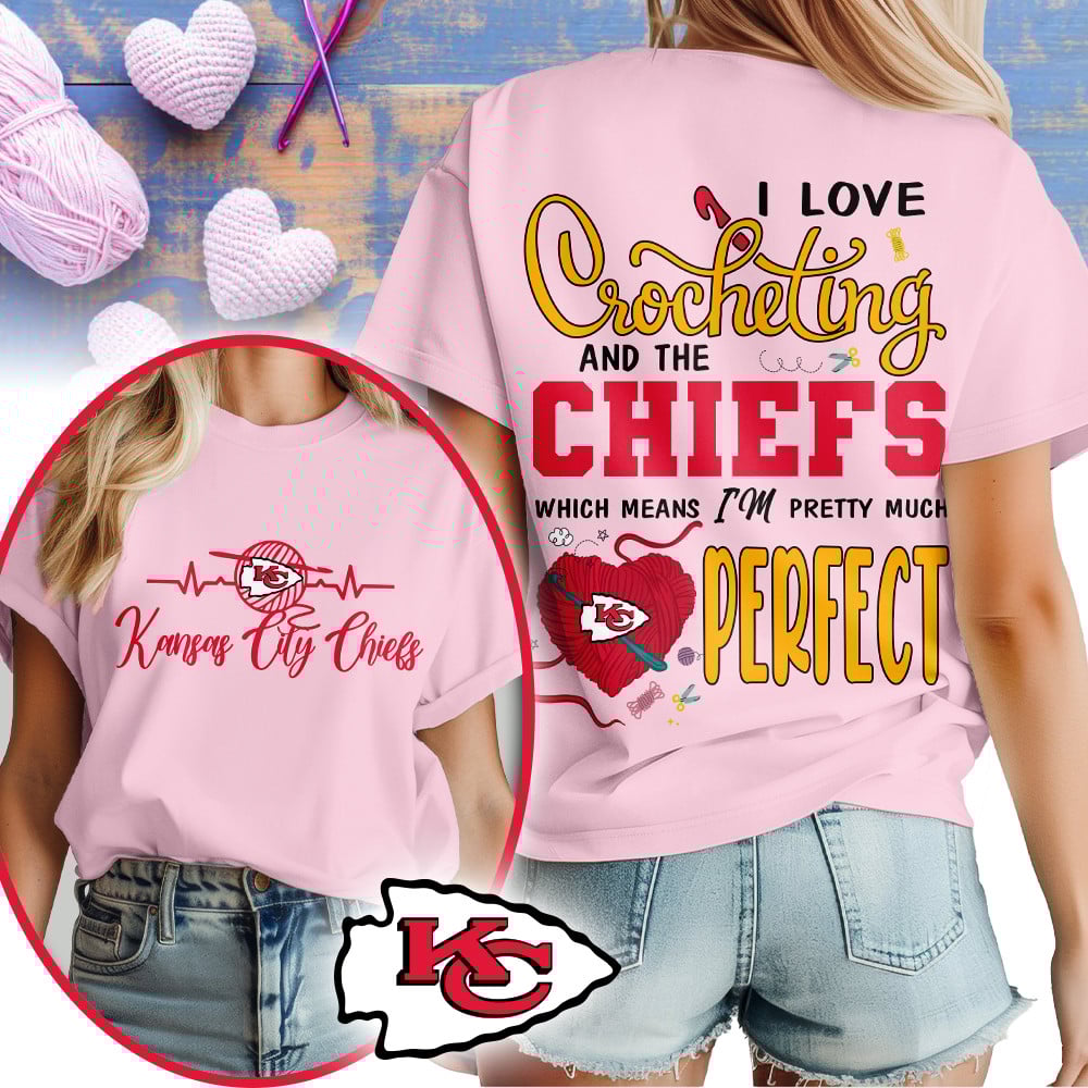 Premium NFL x KCC Crochet Fan 3D Shirt NDT NHM 2810