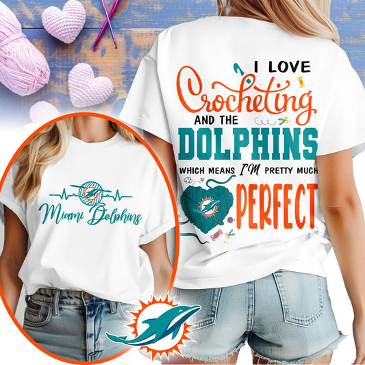 Premium NFL x MIA Crochet Fan 3D Shirt NDT NHM 2810
