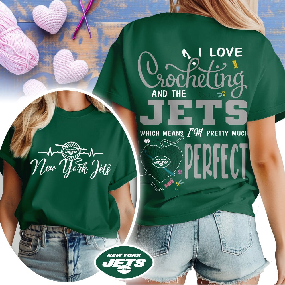 Premium NFL x NYJ Crochet Fan 3D Shirt NDT NHM 2810