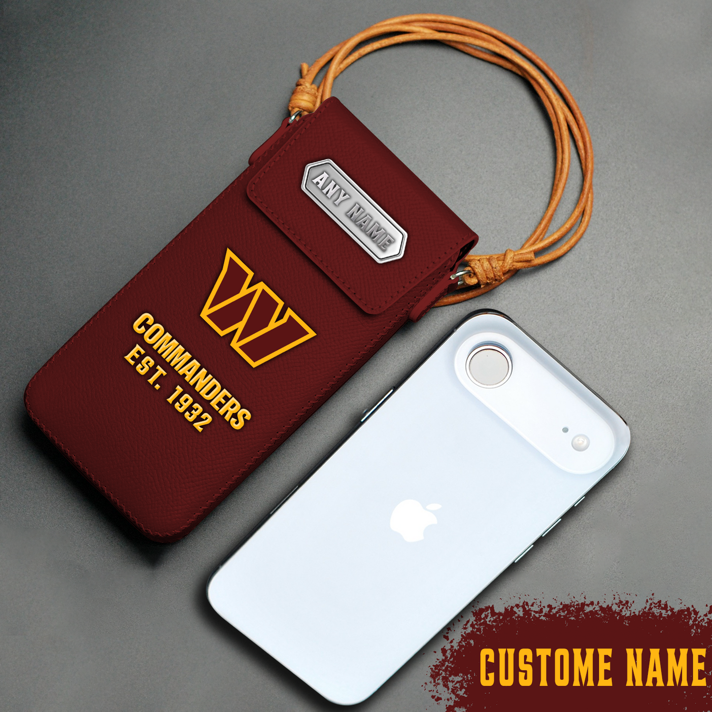 Premium Nappa Leather X NFL WAS Strap Case NDT TDT