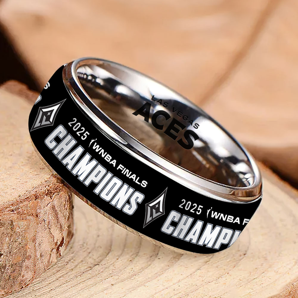 Premium WNBA LVA Champions 2025 Acrylic Custom Alloy Ring V2 NMD TTV
