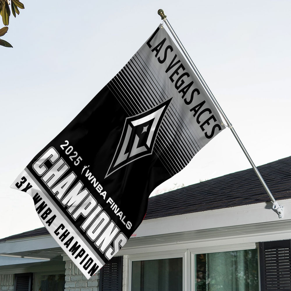 Premium WNBA LVA Champions 2025 Acrylic House Flag V1 NMD TTV