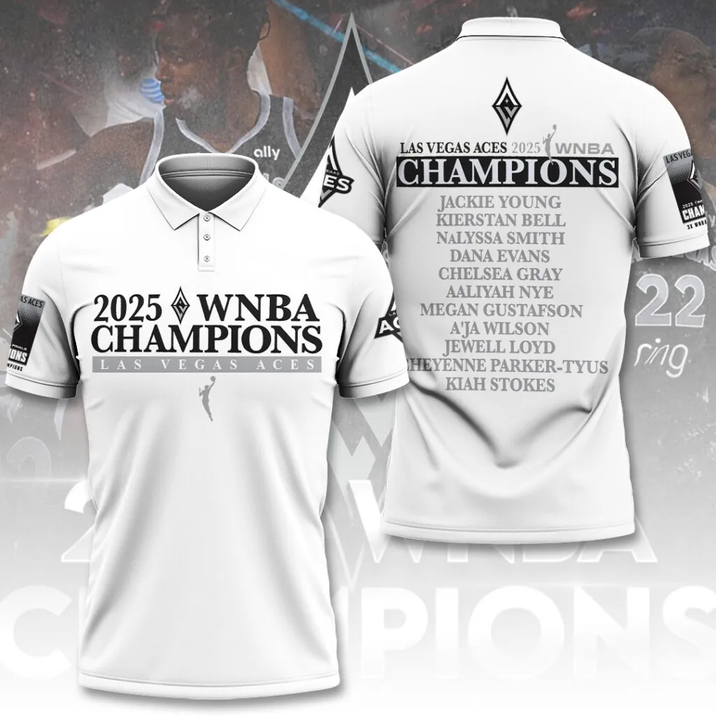 Premium WNBA LVA Champions 2025 Polo V19 NMD TTV