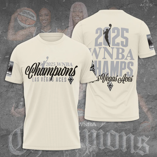 Premium WNBA LVA Champions 2025 T-shirt V20 NMD TTV