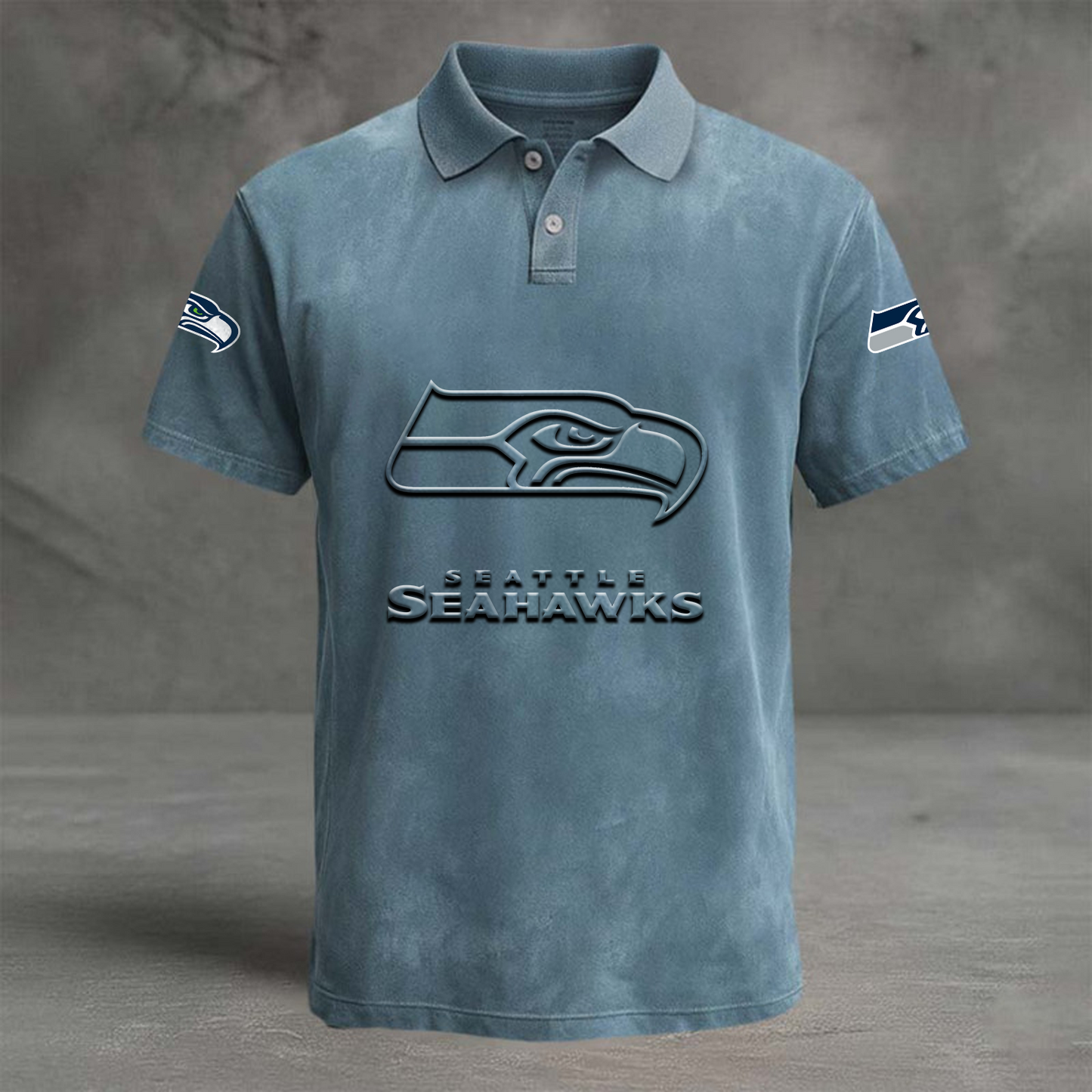SEA x NFL Embossed Polo Shirt DATND TANTD