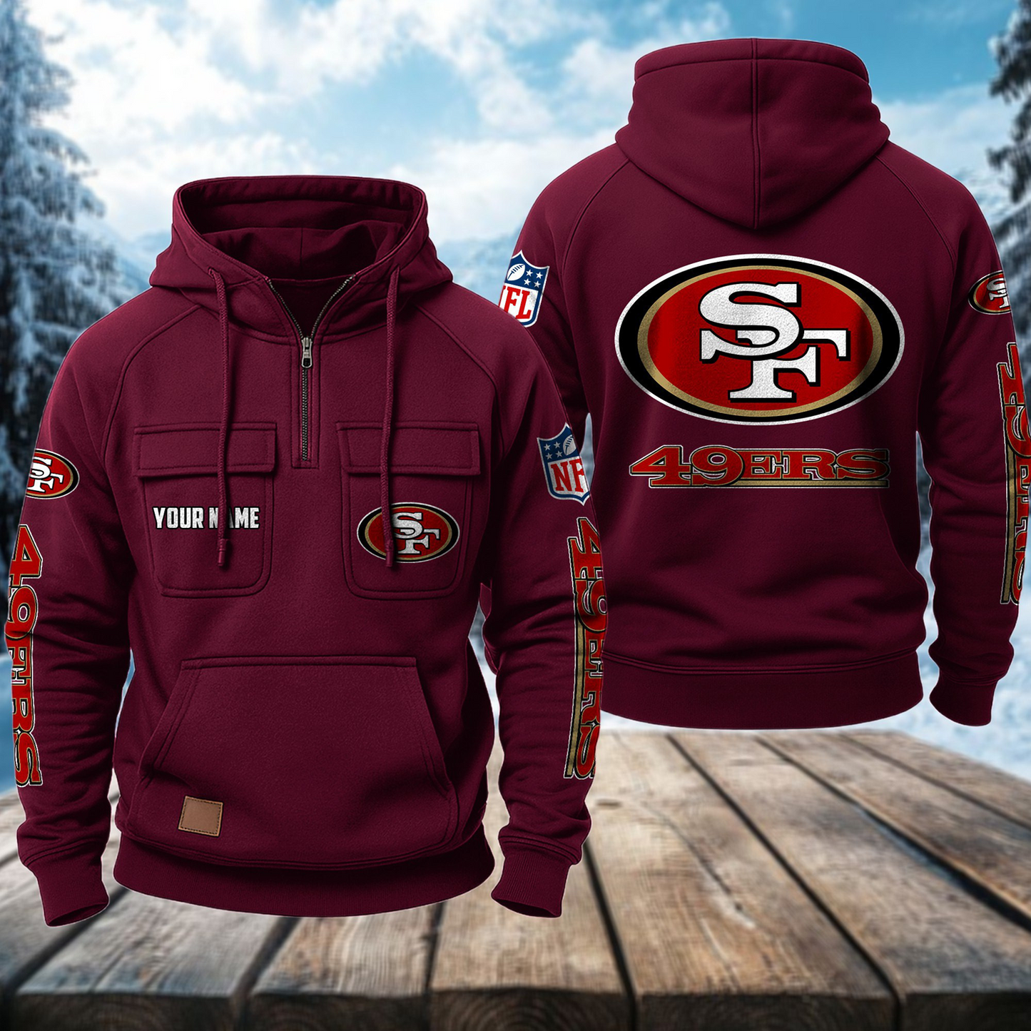 SF x NFL Premium Hoodie DATND TANTD