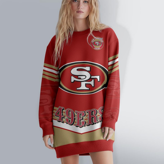 SF49 NFL Sweatshirt Dress DDT HLPHUONG