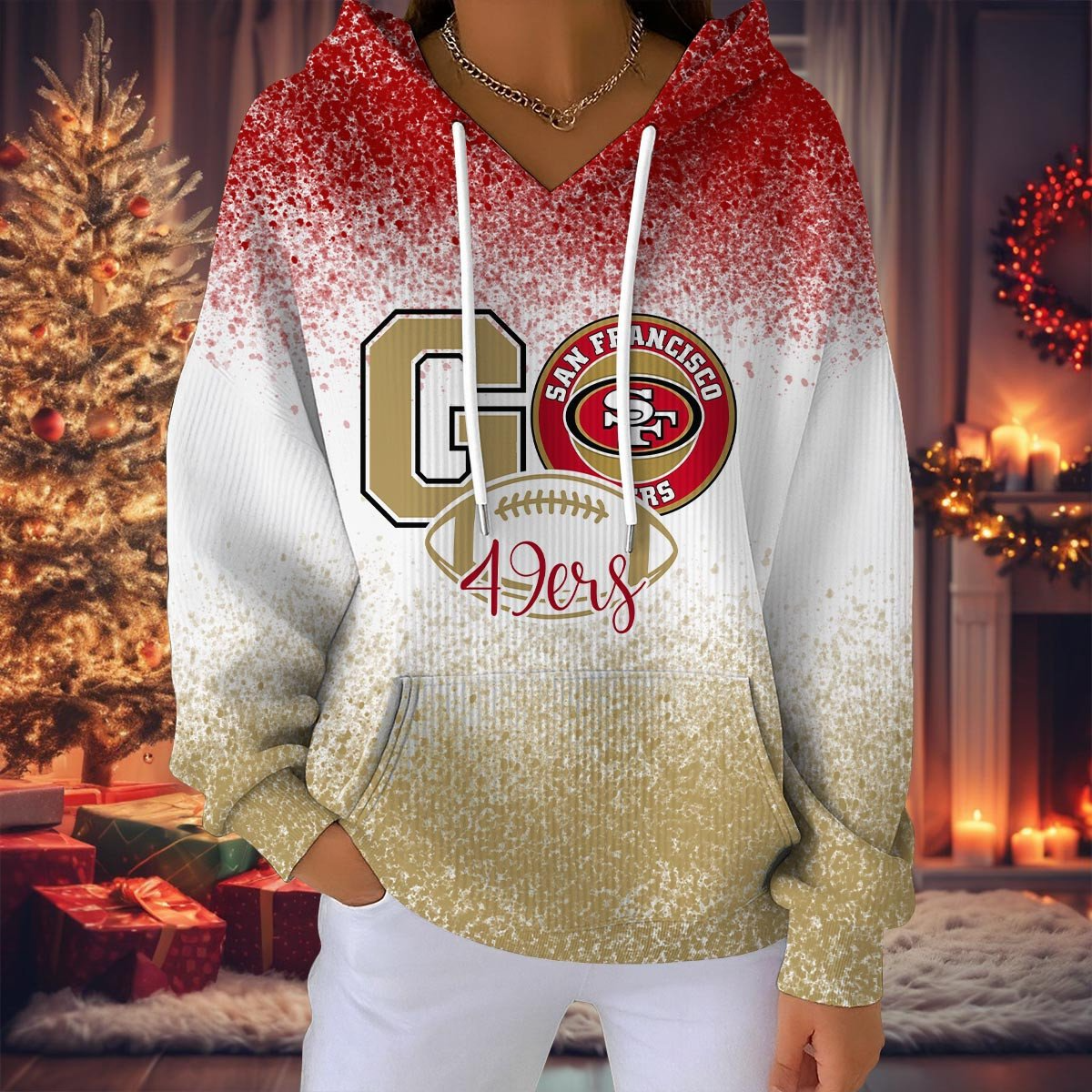 SF49 NFL Women Hooded Sweatshirt DDT NTL