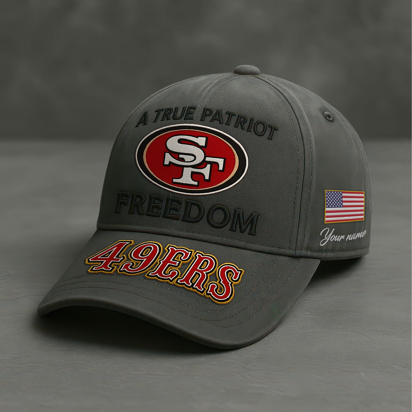 SF49 Premium NFL A True Patriot Cap DDT CTND