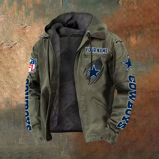 SIGNATURE NFL X DAL Hooded Cardigan Jacket NDT TDT 251025