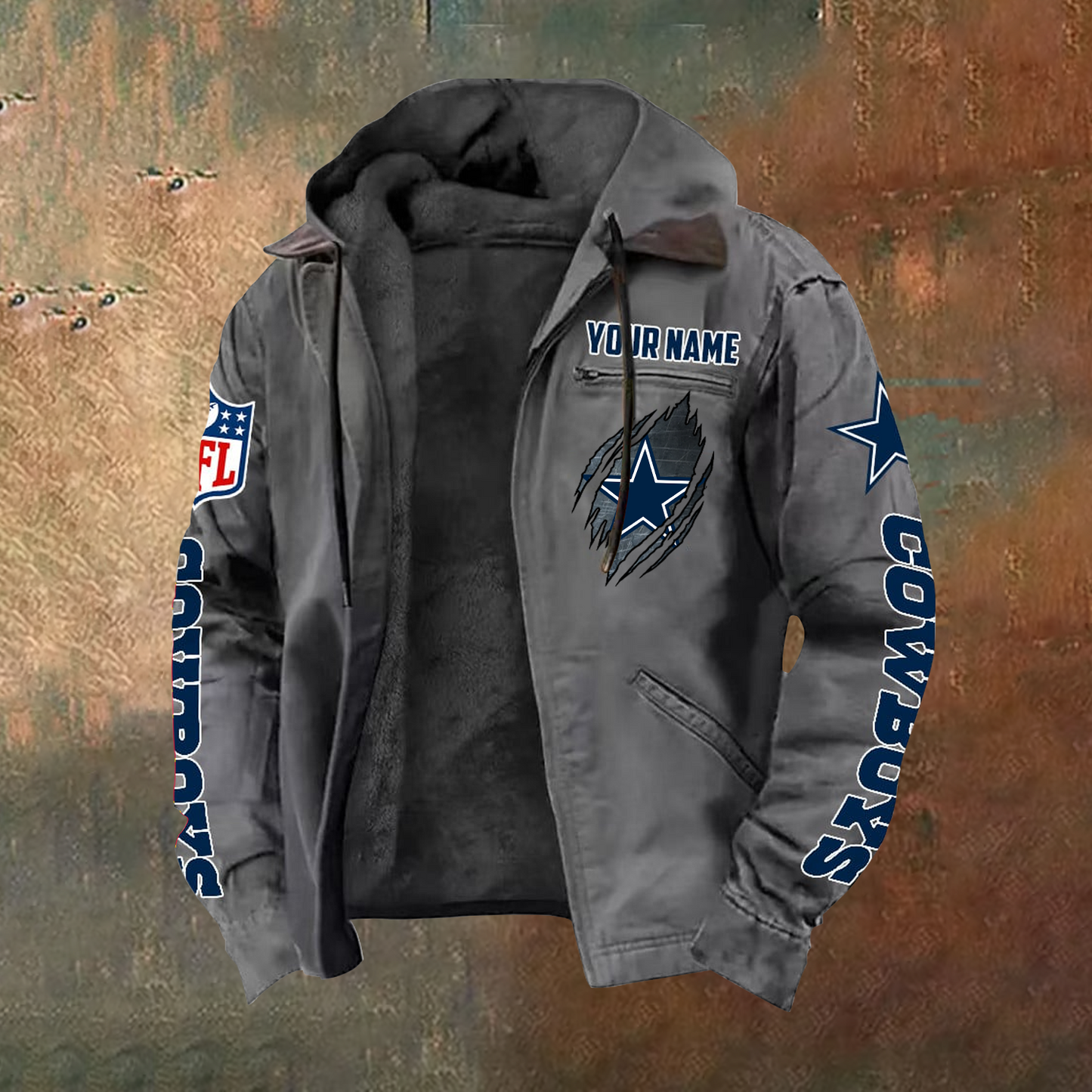 SIGNATURE NFL X DAL Hooded Cardigan Jacket NDT TDT 251025