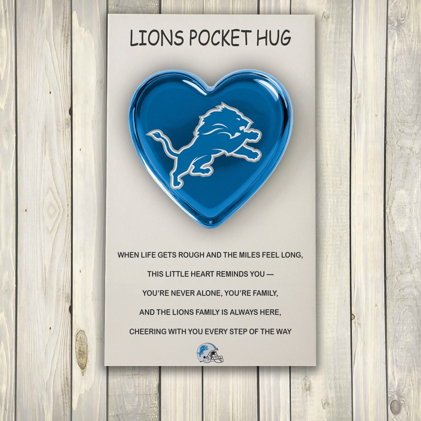 SIGNATURE NFL X DET POCKET HEART FOR BIG FAN 20 NDT TDT