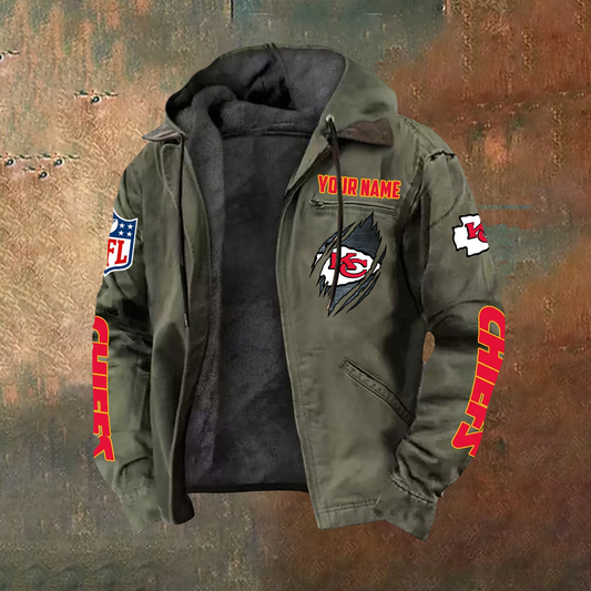 SIGNATURE NFL X KCC Hooded Cardigan Jacket NDT TDT 251025