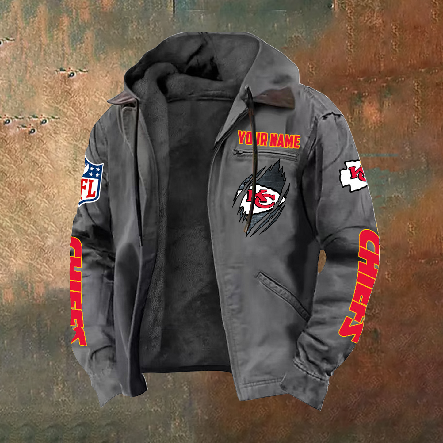 SIGNATURE NFL X KCC Hooded Cardigan Jacket NDT TDT 251025