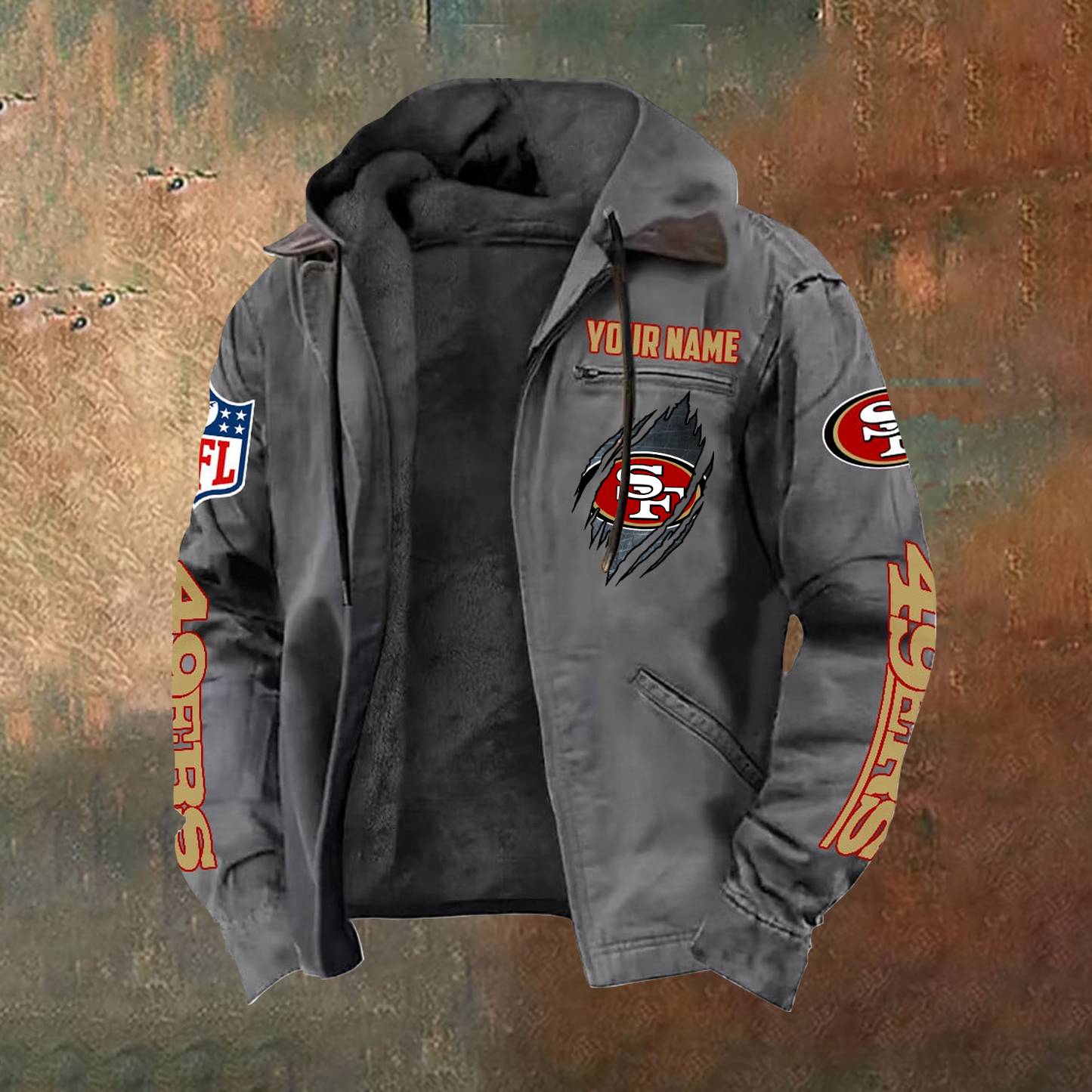 SIGNATURE NFL X SF Hooded Cardigan Jacket NDT TDT 251025