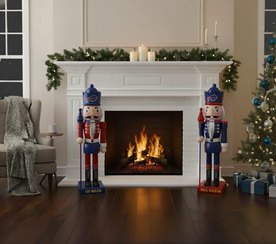 Signature Whoville X BUF Holiday Spirit Collectible Team Nutcracker Decoration Statue NDT