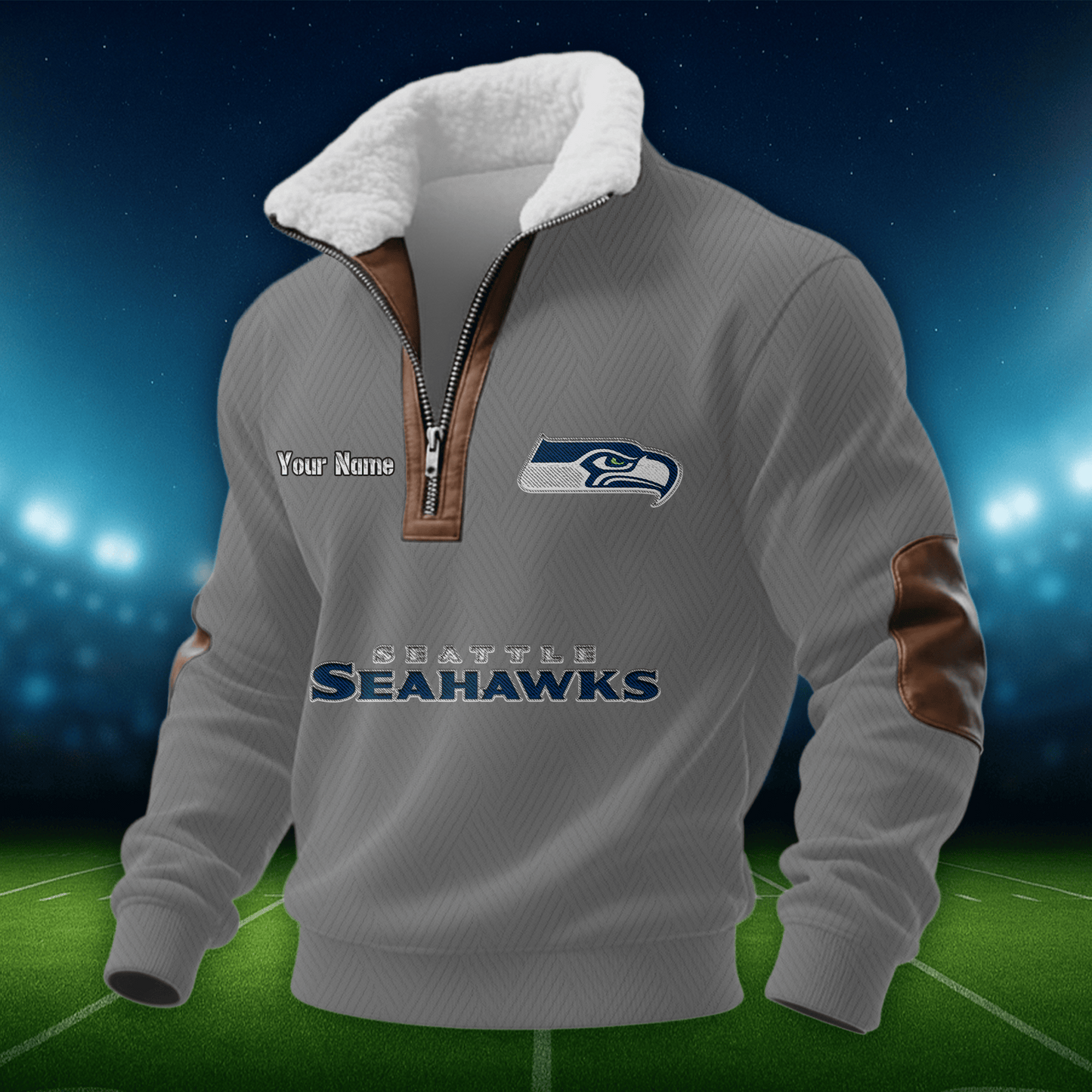 SS NFL Men Fur Collar Sweatshirt DDT CTND
