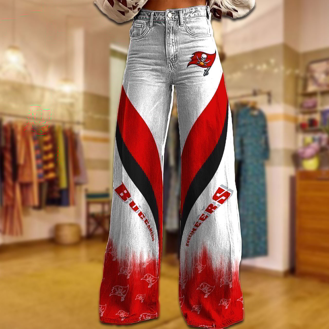 TB x NFL Women's Casual Wide Leg Pants DATND TANTD 281025