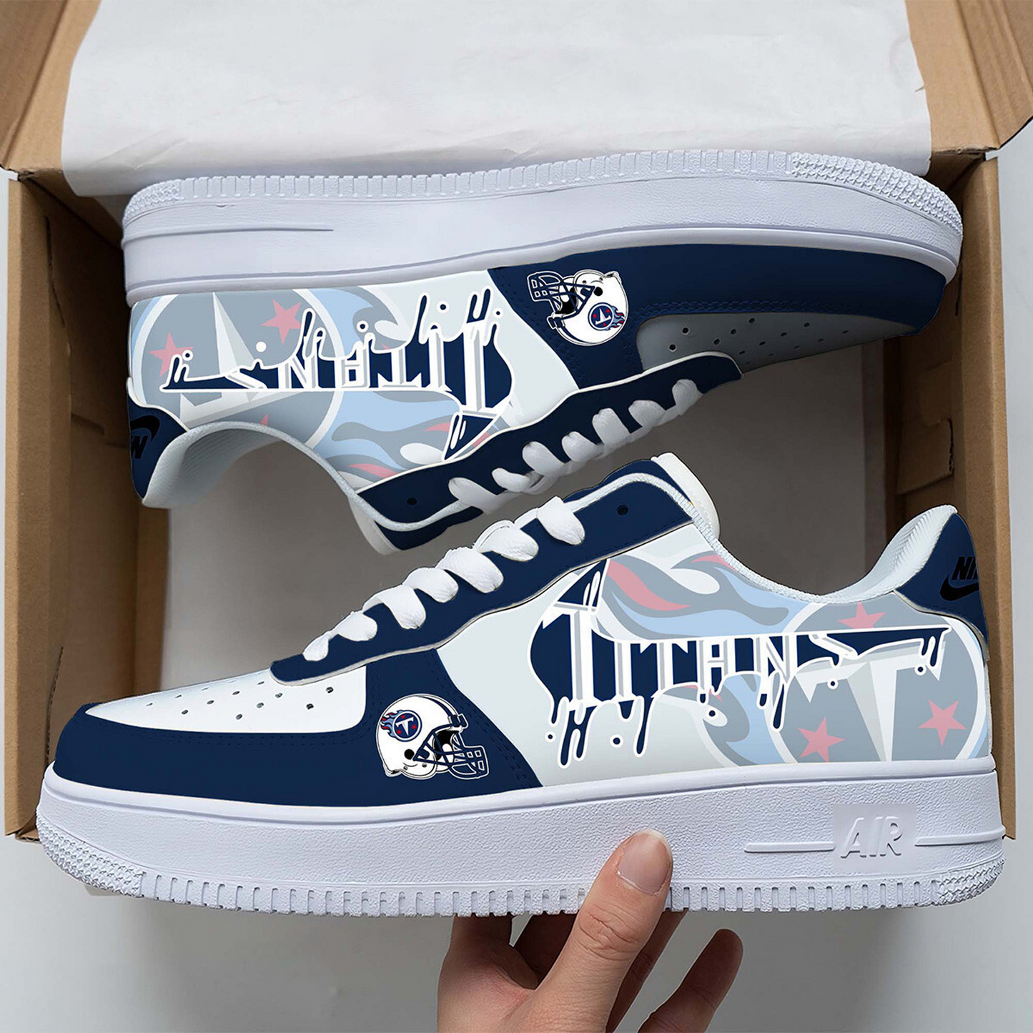 TEN x NFL Team Logo Fan Air Force 1 Shoes DATND TANTD