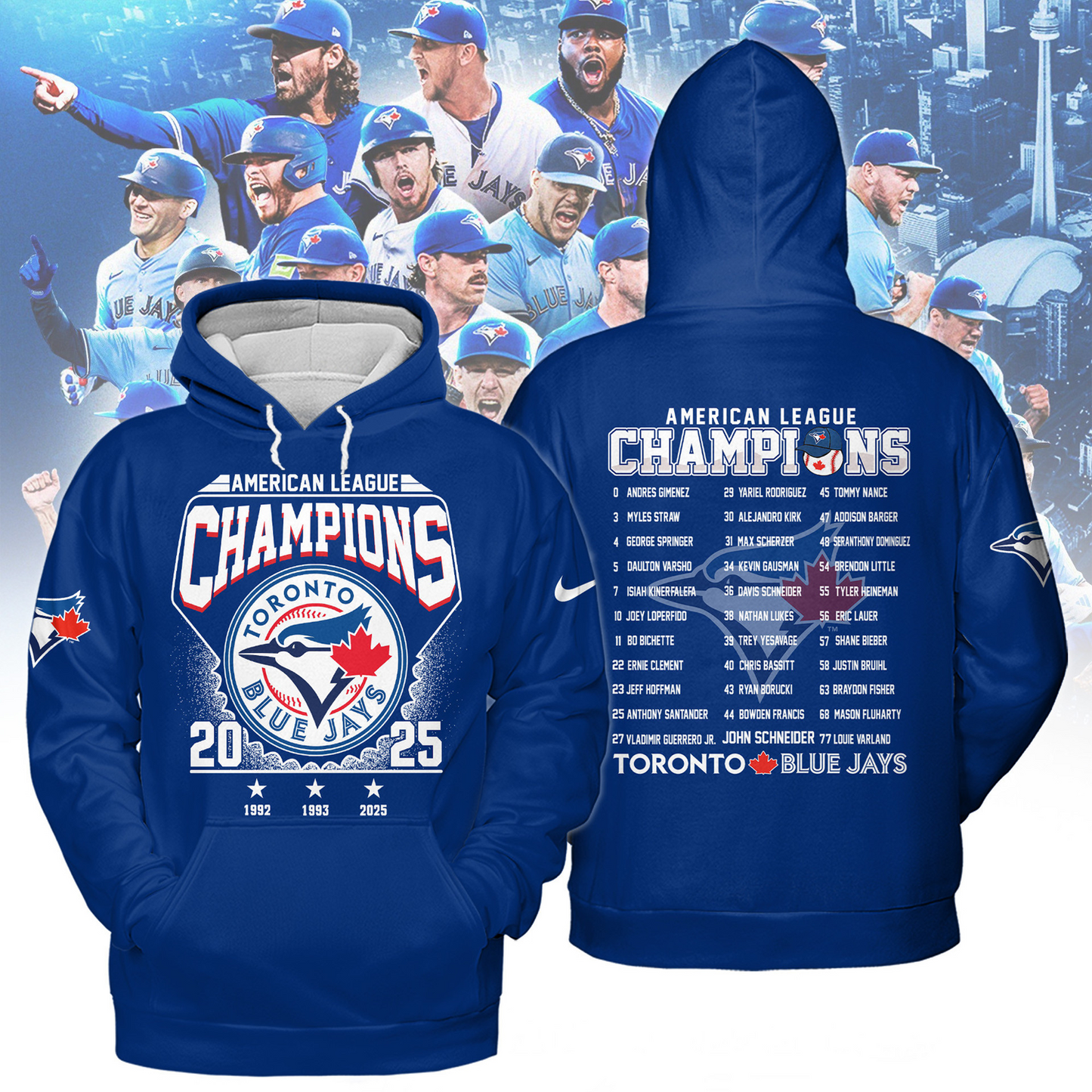 TOR 2025 American League Champions 3D Shirt V2 DatND DVT