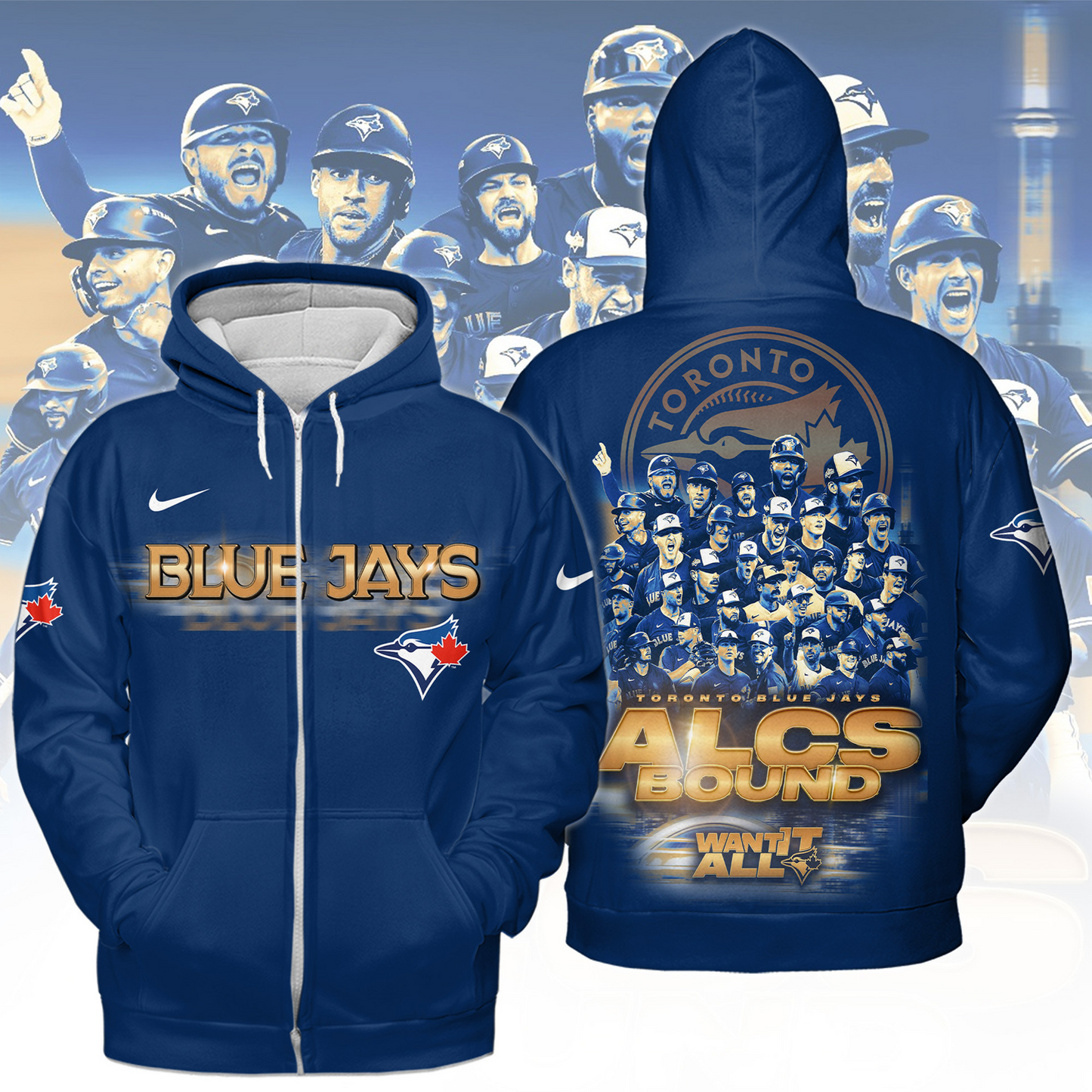 TOR 2025 American League Champions 3D Zip Hoodie Shirt V3 DatND DVT