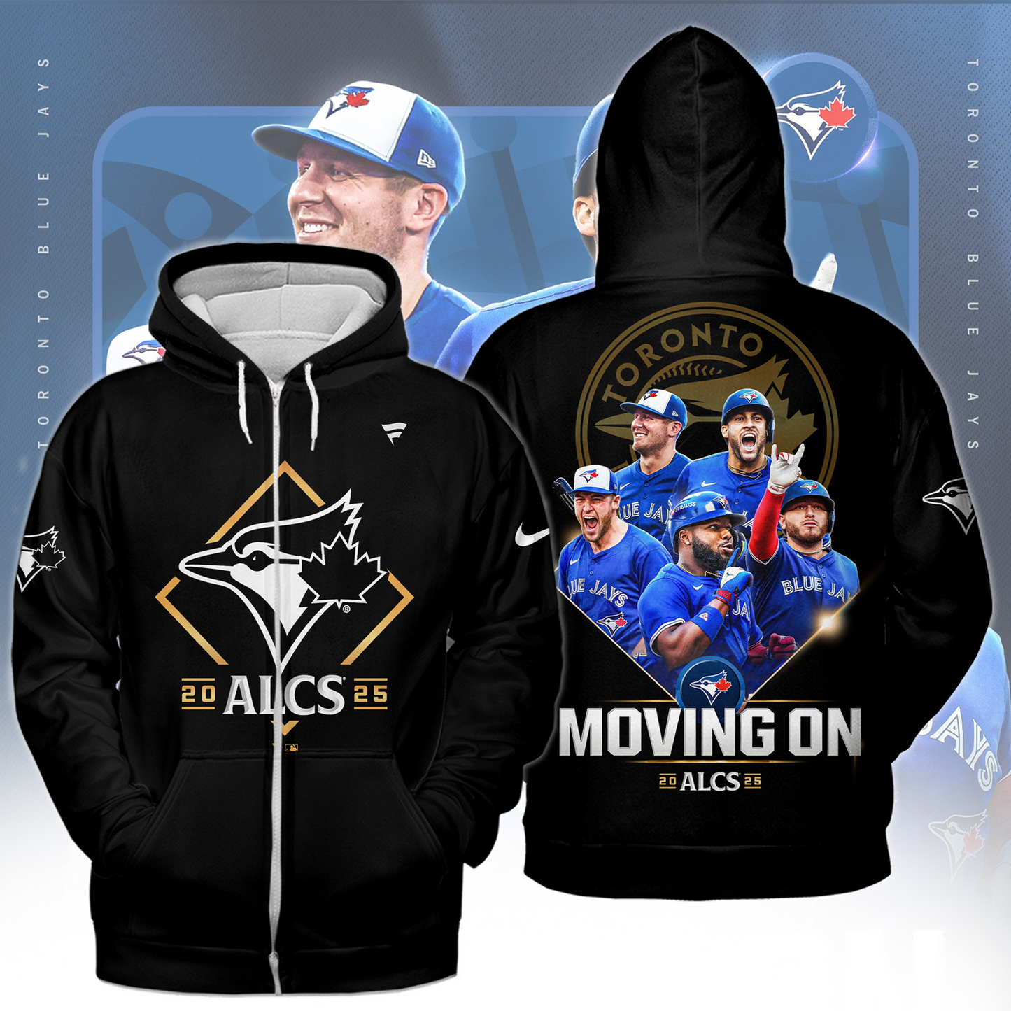 TOR 2025 American League Champions 3D Zip Hoodie Shirt V4 DatND DVT