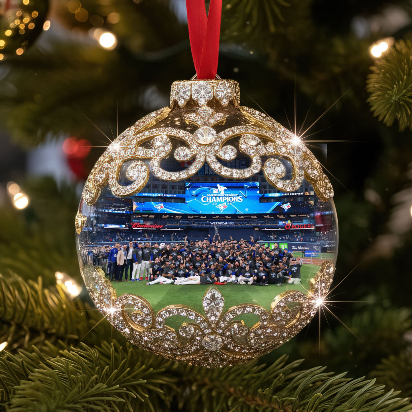TOR 2025 American League Champions Ornament V6 DatND DVT