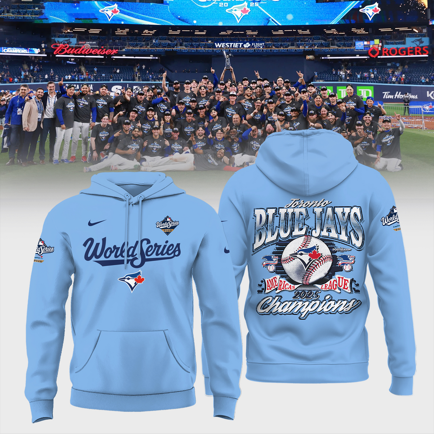 TOR X MLB American League Champions Limited Edition Hoodies V6 DATND THUONGNH