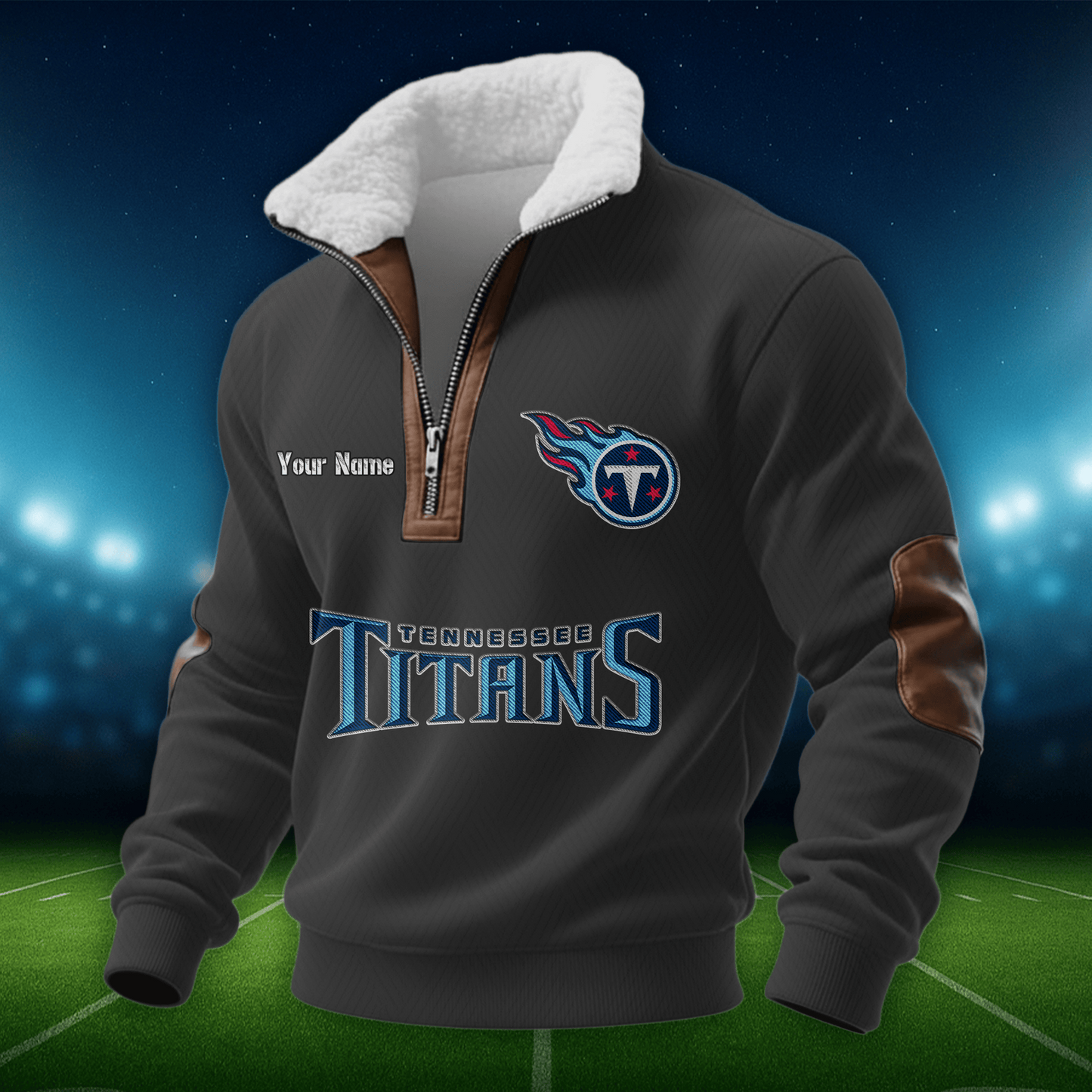 TT NFL Men Fur Collar Sweatshirt DDT CTND