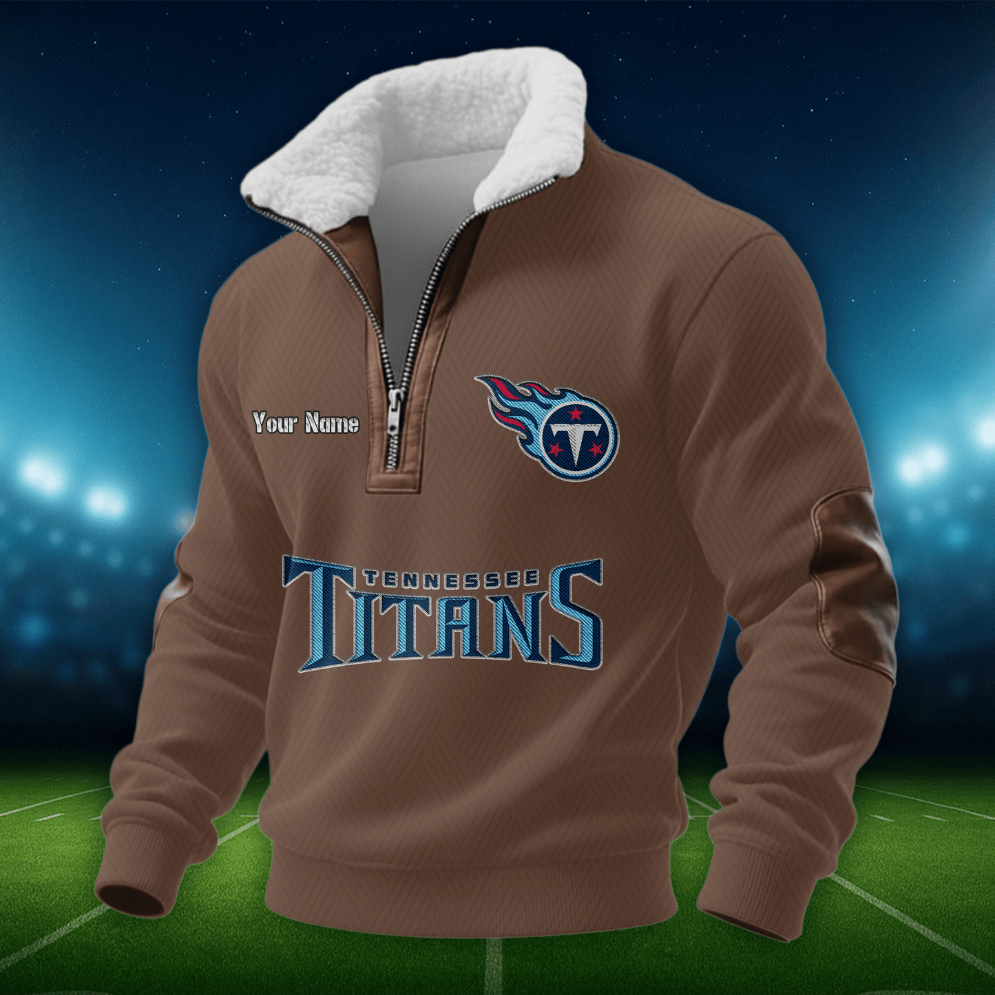 TT NFL Men Fur Collar Sweatshirt DDT CTND