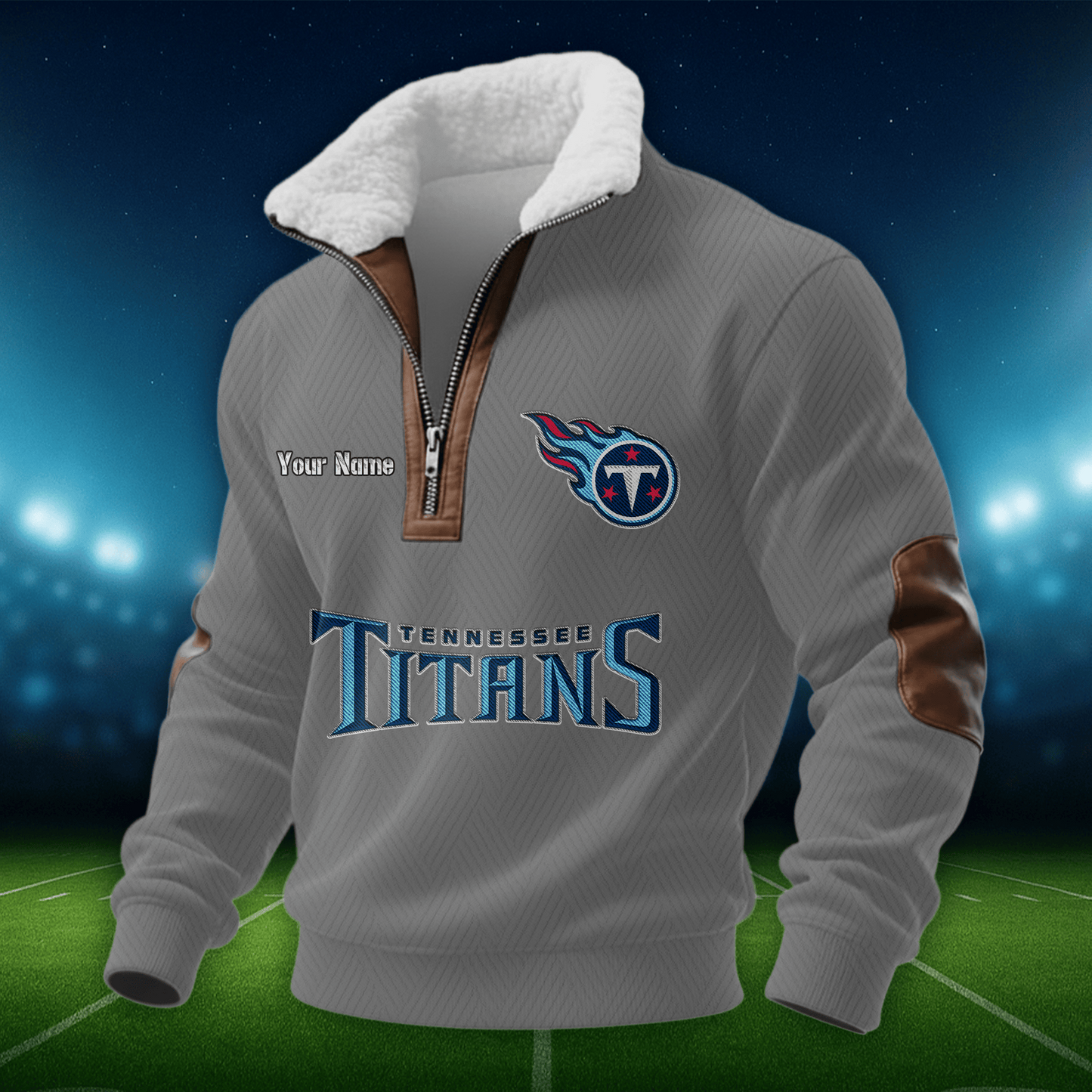 TT NFL Men Fur Collar Sweatshirt DDT CTND