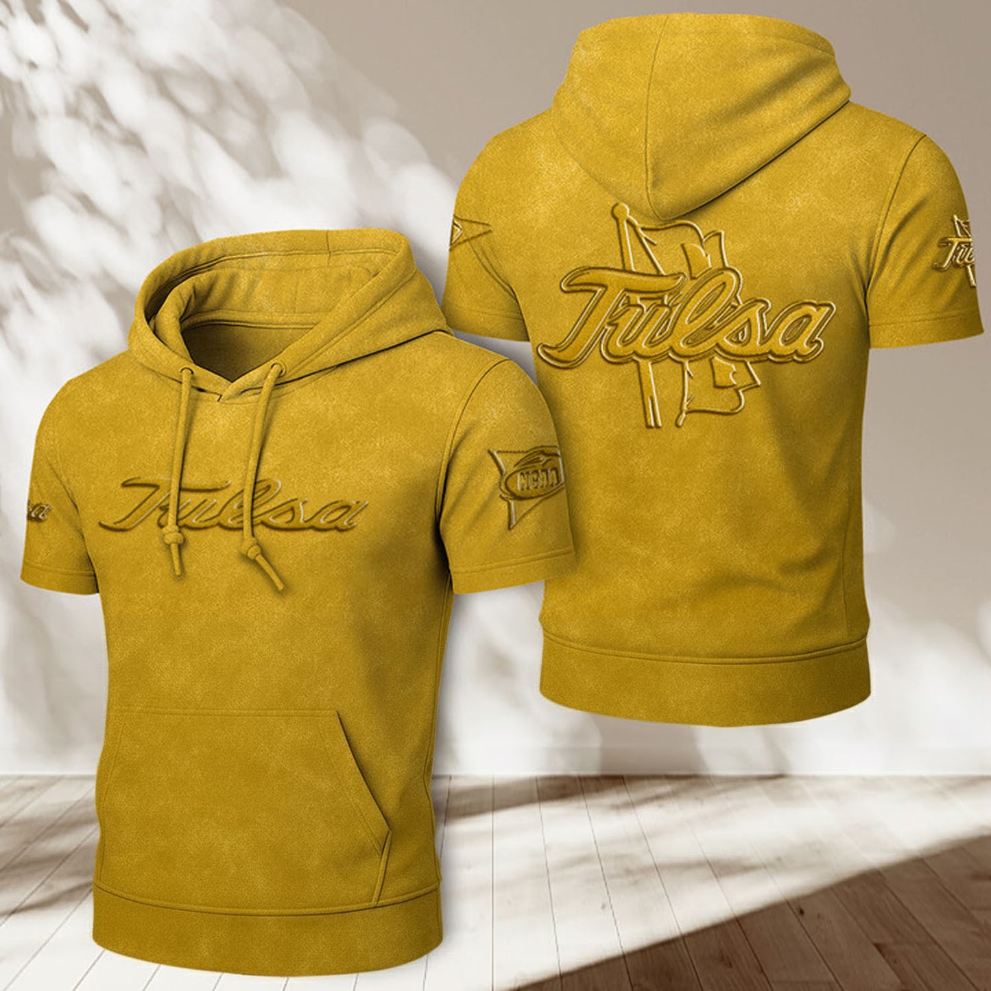 TU x NCAA Half Sleeve Hoodie T-Shirt DatND ThuongNH