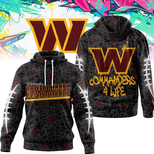 WAS Premium NFL Special Graffiti My Team 4 Life Hoodie DatND DVT