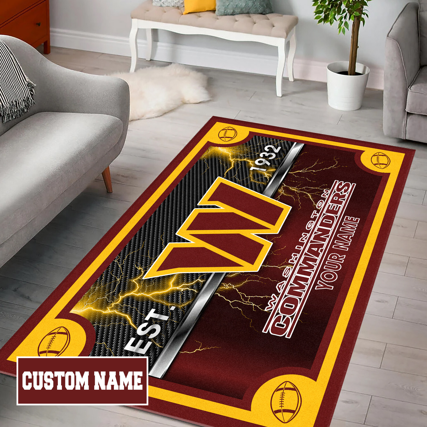 WAS x NFL Rug DATND TANTD