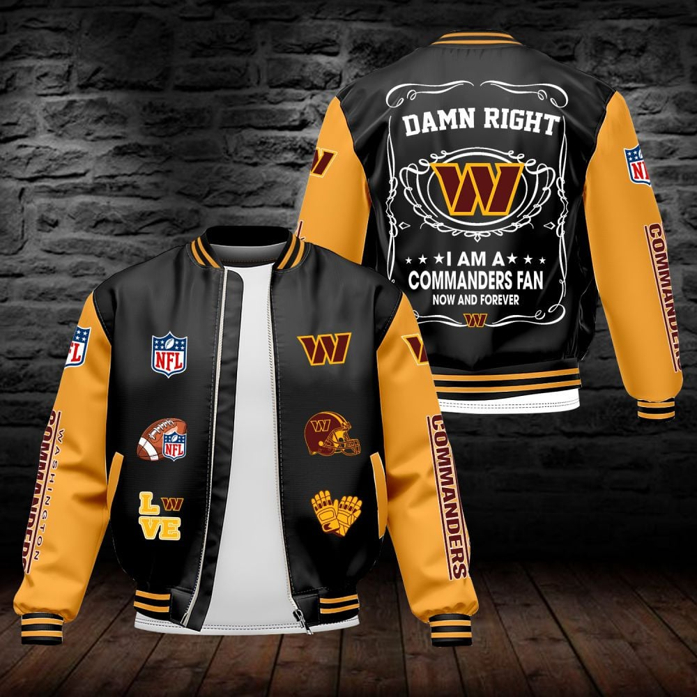WC NFL Premium Leather Bomber Jacket DDT HLPHUONG