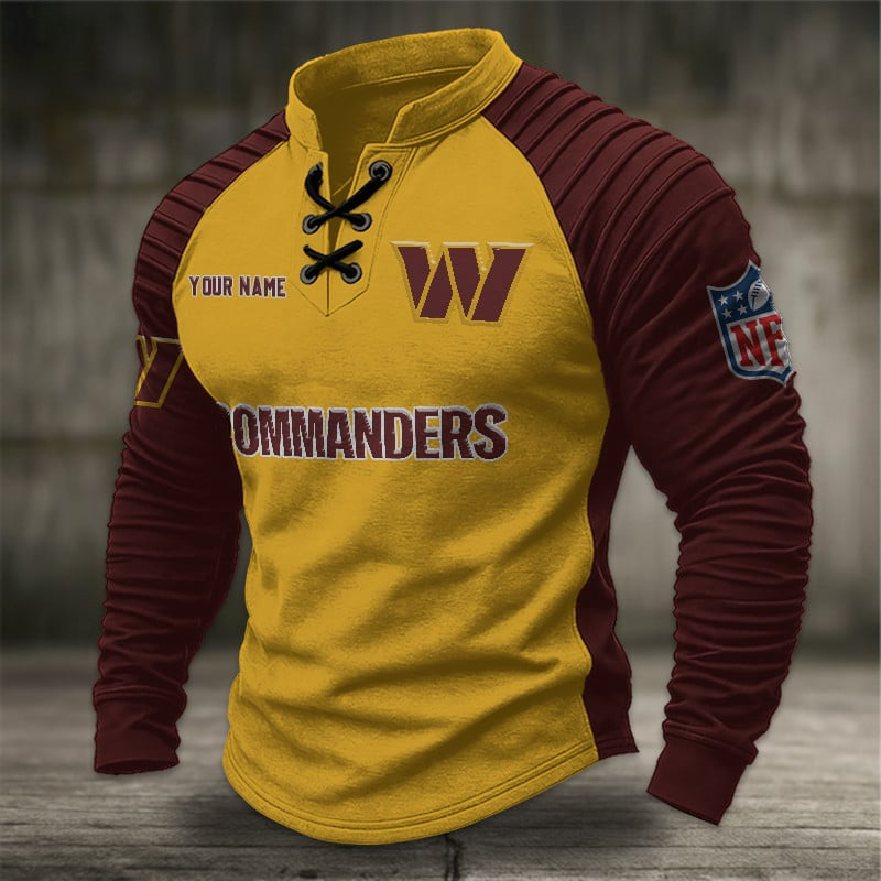 WC x NFL Men Stand Collar Long Sleeve Top DDT  CTND