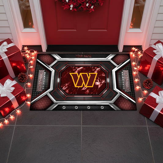 WC x NFL Personalized Sport Doormat, Gifts For Christmas DDT NTL