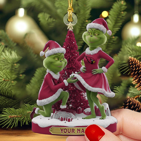 AC NFL Personalized Funny Christmas Couple Ornament Gift For Family DDTNTL