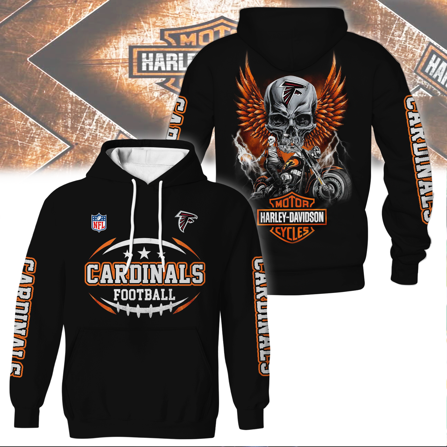 AF Premium NFL Motorcycle 3D Shirt DDT CTND