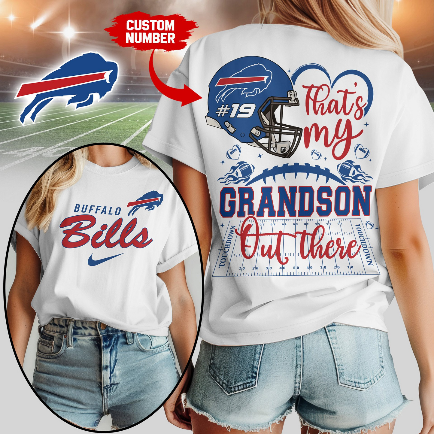 BB Premium NFL That My Grandson Out There Shirt DDT NTL