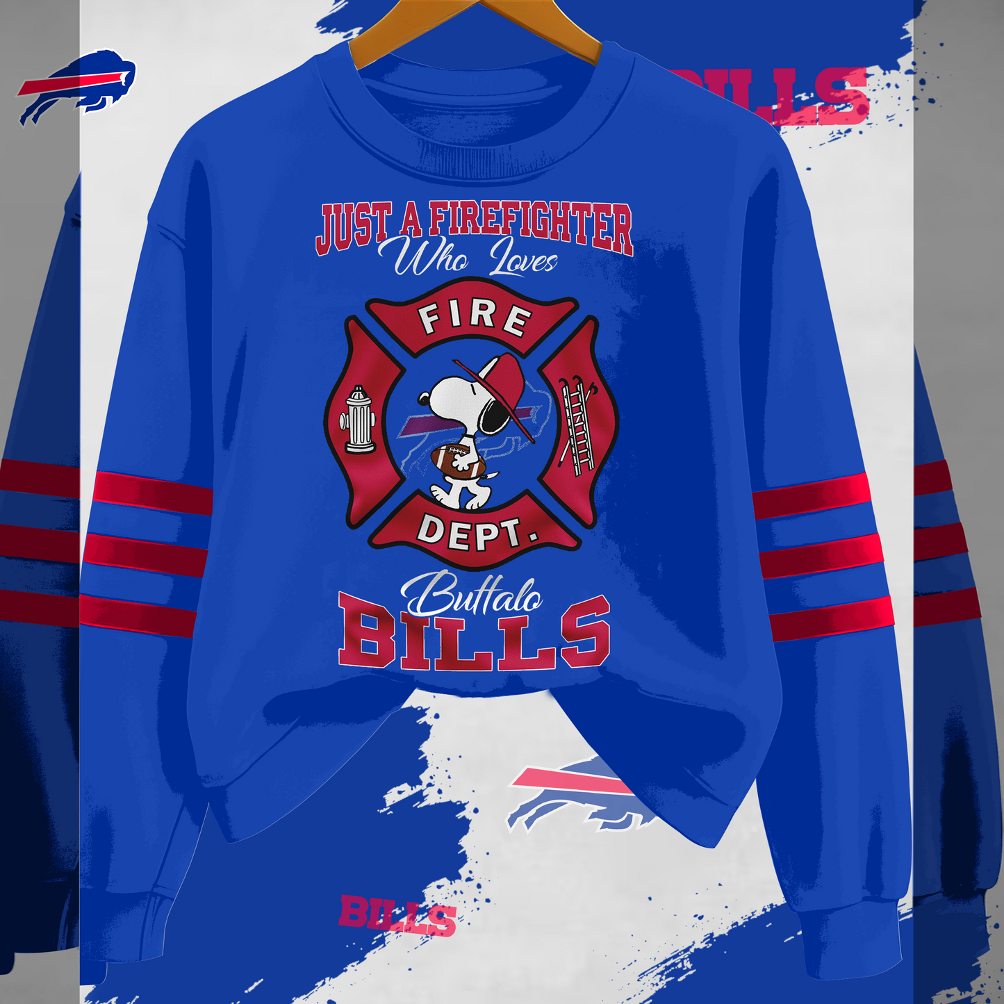 BB x NFL Just A Firefighter Who Love Sweatshirt DDT HLPHUONG